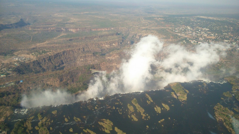 An incredible view of Victoria Falls